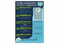 Стенд-уголок "Техника безопасности при работе на компьютере в общеобразовательных учреждениях" - fgospostavki.ru - Барнаул
