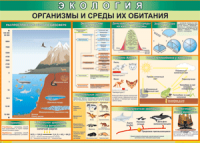 Таблица "Организмы и среды их обитания" (100х140 сантиметров, винил) - fgospostavki.ru - Барнаул