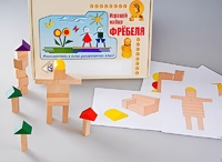 Игровой набор Фребеля "Конструктор деревянный без соединений-3" (Серия "Эксперимент") - fgospostavki.ru - Барнаул