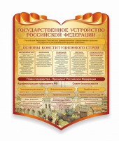 Стенд "Государственное устройство Российской Федерации" Вариант 3 - fgospostavki.ru - Барнаул