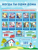 Стенд "Когда ты один дома" - fgospostavki.ru - Барнаул