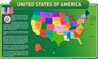 Стенд "United States Of America" - fgospostavki.ru - Барнаул