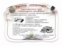 Стенд резной "Характеристика героя литературного произведения" - fgospostavki.ru - Барнаул
