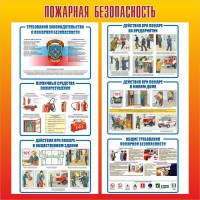 Стенд "Пожарная безопасность" Вариант 4 - fgospostavki.ru - Барнаул