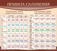 Стенд "Правила склонения" - fgospostavki.ru - Барнаул