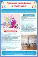 Стенд "Правила поведения в спортзале №1" - fgospostavki.ru - Барнаул