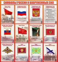 Стенд "Символы России и вооруженных сил" - fgospostavki.ru - Барнаул