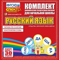 Динамические раздаточные пособия. Русский язык (веера). Читаем по слогам (слоги из двух букв). Конструируем слова (слоги из двух и трех букв). - fgospostavki.ru - Барнаул