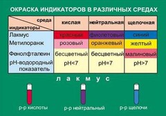Таблица. Окраска индикаторов в различных средах. - fgospostavki.ru - Барнаул
