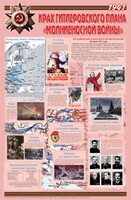 Плакат "Великая Отечественная война: Крах гитлеровского плана «молниеносной войны» " - fgospostavki.ru - Барнаул