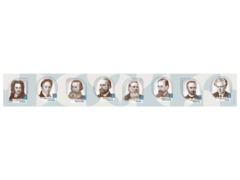 Стенд-лента "Выдающиеся ученые-историки" - fgospostavki.ru - Барнаул