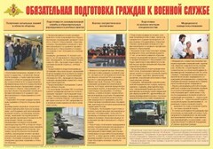 Плакат "Обязательная подготовка граждан к военной службе" - fgospostavki.ru - Барнаул