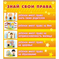 Стенд "Знай свои права" - fgospostavki.ru - Барнаул