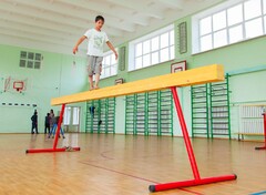 Бревно гимнастическое напольное постоянной высоты (700 мм) (5 м) - fgospostavki.ru - Барнаул