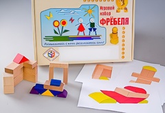 Игровой набор Фребеля "Конструктор деревянный без соединений-2" (Серия "Эксперимент") - fgospostavki.ru - Барнаул