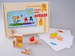 Игровой набор Фребеля "Конструктор деревянный без соединений-1" (Серия "Эксперимент") - fgospostavki.ru - Барнаул