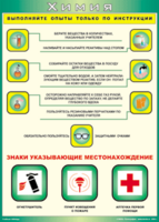 Таблица "Выполняйте опыты только по инструкции" (100х140 сантиметров, винил) - fgospostavki.ru - Барнаул