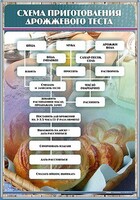 Стенд "Схема приготовления дрожжевого теста" - fgospostavki.ru - Барнаул
