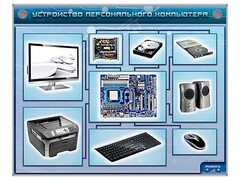 Электрифицированный учебно-информационный стенд "Устройство персонального компьютера" - fgospostavki.ru - Барнаул