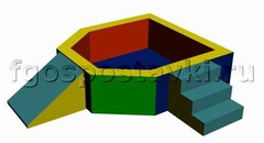Сухой бассейн "Крепость" 1,5х1,2 метра - fgospostavki.ru - Барнаул