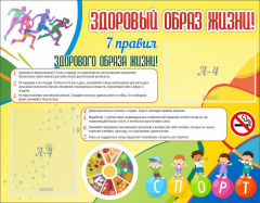Стенд "Здоровый образ жизни" - fgospostavki.ru - Барнаул