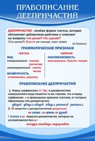 Стенд "Правописание деепричастий" - fgospostavki.ru - Барнаул