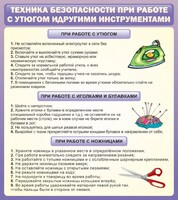 Стенд "Техника безопасности при работе с утюгом" - fgospostavki.ru - Барнаул