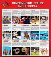 Стенд "Олимпийские летние виды спорта" - fgospostavki.ru - Барнаул