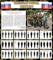 Стенд "Военная форма одежды (флаг РФ)" - fgospostavki.ru - Барнаул