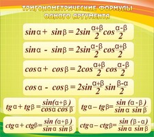 Стенд "Тригонометрические формулы" - fgospostavki.ru - Барнаул