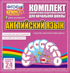 Динамические раздаточные пособия. Английский язык (веера). Английские местоимения, английские предлоги. - fgospostavki.ru - Барнаул