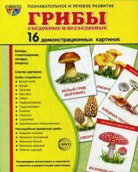 Демонстрационные карточки "Грибы съедобные и не съедобные" - fgospostavki.ru - Барнаул