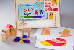Игровой набор Фребеля "Конструктор деревянный без соединений-2" (Серия "Эксперимент") - fgospostavki.ru - Барнаул