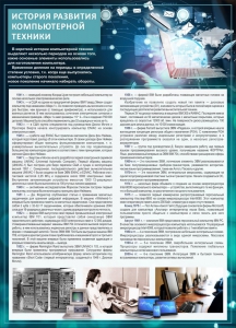 Стенд "История развития компьютерной техники" Вариант 1 - fgospostavki.ru - Барнаул