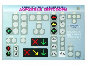 Базовый комплект светового оборудования "Дорожные светофоры" с сенсорным беспроводным пультом дистанционного управления - fgospostavki.ru - Барнаул