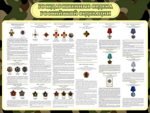 Стенд "Государственные ордена РФ" - fgospostavki.ru - Барнаул