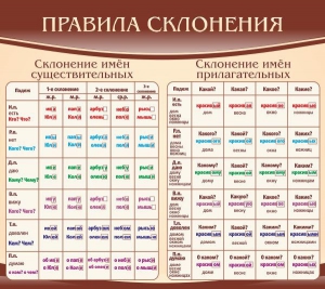 Стенд "Правила склонения" - fgospostavki.ru - Барнаул
