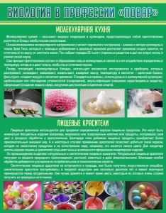 Стенд "Биология в профессии "повар"" - fgospostavki.ru - Барнаул