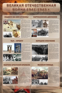 Стенд "Великая отечественная война (события)" - fgospostavki.ru - Барнаул
