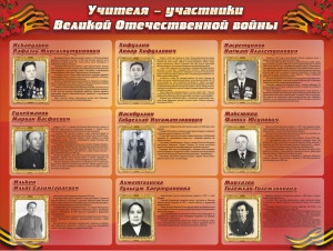 Стенд "Учителя-участники Великой Отечественной войны" - fgospostavki.ru - Барнаул