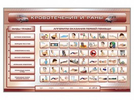 Трехсекционный базовый комплект "Травмы. Кровотечения. Ожоги" для учащихся общеобразовательных учреждений - fgospostavki.ru - Барнаул