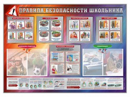 Стенд-уголок "Правила безопасности школьника" - fgospostavki.ru - Барнаул