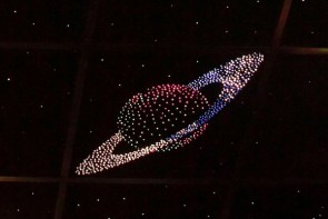 Потолок "Звездное небо с анимационным фибероптическим эффектом сатурн" - fgospostavki.ru - Барнаул