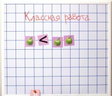 Магнитно-маркерная доска "Клетка" (86 см х 75 см) - fgospostavki.ru - Барнаул