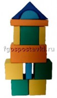 Мягкий модуль-конструктор "Городок" (12 элементов) - fgospostavki.ru - Барнаул