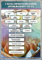 Стенд "Схема приготовления дрожжевого теста" - fgospostavki.ru - Барнаул