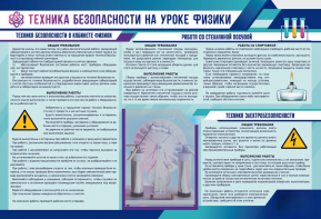 Стенд-уголок "Техника безопасности на уроках физики" - fgospostavki.ru - Барнаул