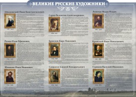 Стенд "Великие русские художники" - fgospostavki.ru - Барнаул