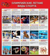 Стенд "Олимпийские летние виды спорта" - fgospostavki.ru - Барнаул