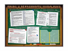 Стенд-уголок "Права и обязанности школьника" - fgospostavki.ru - Барнаул